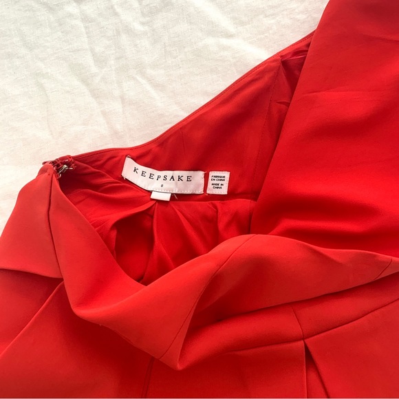 Keepsake Red Halter Mini Dress - Picture 3 of 5